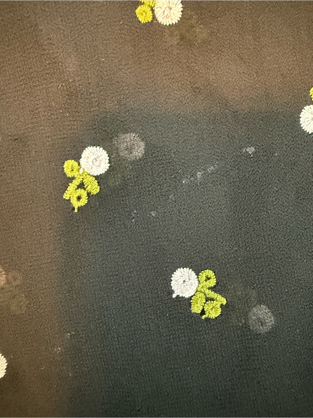 Cabi Sheer Embroidered Floral Blouse Size Small Black Long Sleeve Boho Top - Picture 14 of 14